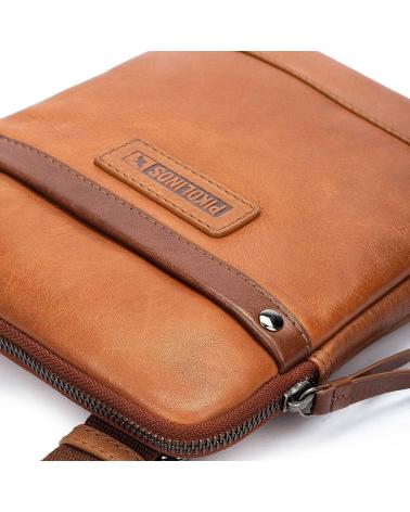 PIKOLINOS SALAZAR MHA-179 LEATHER CROSSBODY BAG IN BRANDY BRANDY