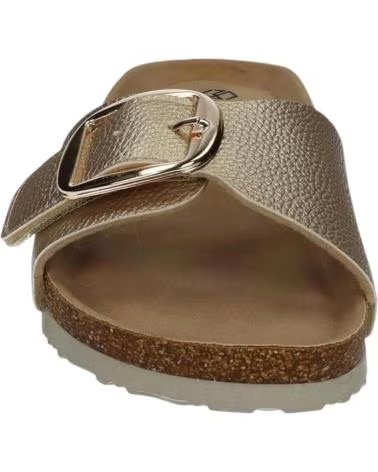 MYSOFT SANDALIAS 25M077-PLATINO EN DORADO PARA MUJER