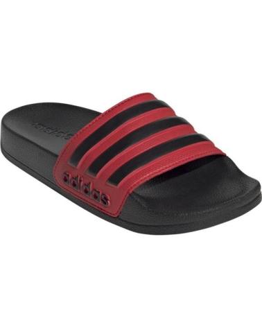 CIABATTE ADIDAS ADILETTE SHOWER JP5783 UNISEX BAMBINI ROSSO E NERO MULTICOLOR