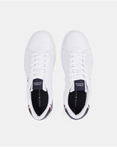 Trainers-De-Hombre-TOMMY-HILFIGER-DEPORTIVA-CUP-PIEL-BLANCO