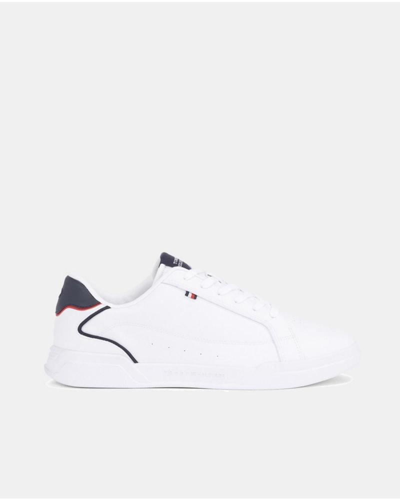 Trainers-De-Hombre-TOMMY-HILFIGER-DEPORTIVA-CUP-PIEL-BLANCO