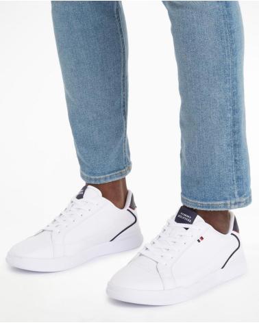 Trainers-De-Hombre-TOMMY-HILFIGER-DEPORTIVA-CUP-PIEL-BLANCO