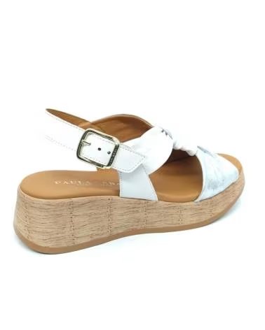 Sandalen für Damen PAULA URBAN SANDALIA 33-710 -PLATA BLANCO