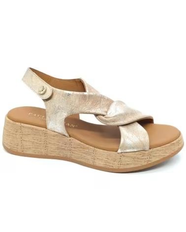 Woman Sandals PAULA URBAN SANDALIA 33-614 ARENA METAL METáLICO
