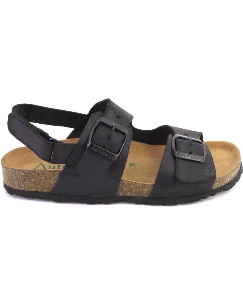 AUTENTI 10888 SANDALIAS PIEL NEGRO