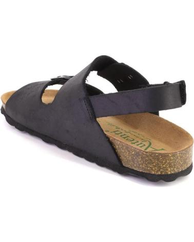 AUTENTI 10888 SANDALIAS PIEL NEGRO