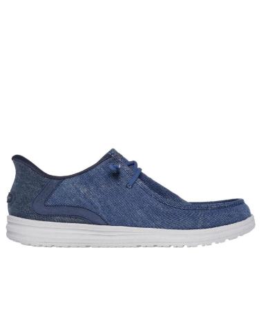 SKECHERS 210959 LONAS DE HOMBRE SLIP INS AZUL JEANS