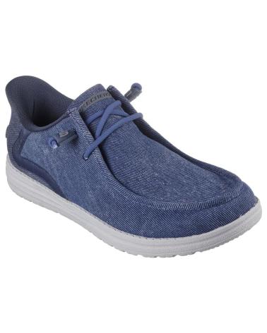 SKECHERS 210959 LONAS DE HOMBRE SLIP INS AZUL JEANS