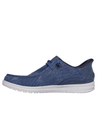 SKECHERS 210959 LONAS DE HOMBRE SLIP INS AZUL JEANS