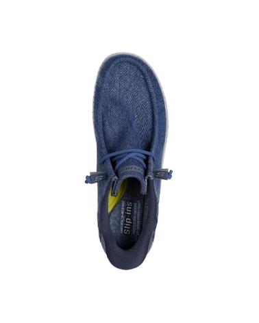 SKECHERS 210959 LONAS DE HOMBRE SLIP INS AZUL JEANS