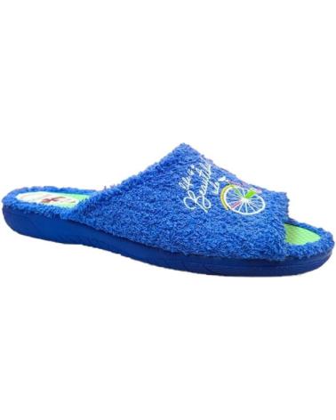ALCALDE - ZAPATILLA CHINELA DE CASA DE RIZO AZUL MOD 6301