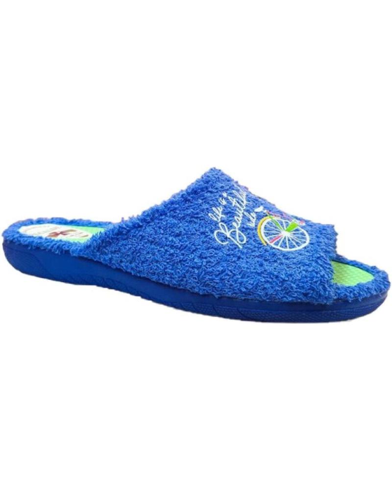 ALCALDE - ZAPATILLA CHINELA DE CASA DE RIZO AZUL MOD 6301