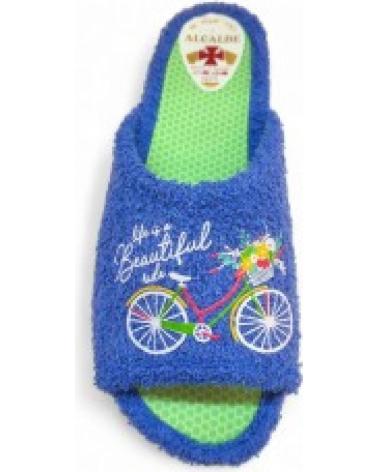 ALCALDE - ZAPATILLA CHINELA DE CASA DE RIZO AZUL MOD 6301
