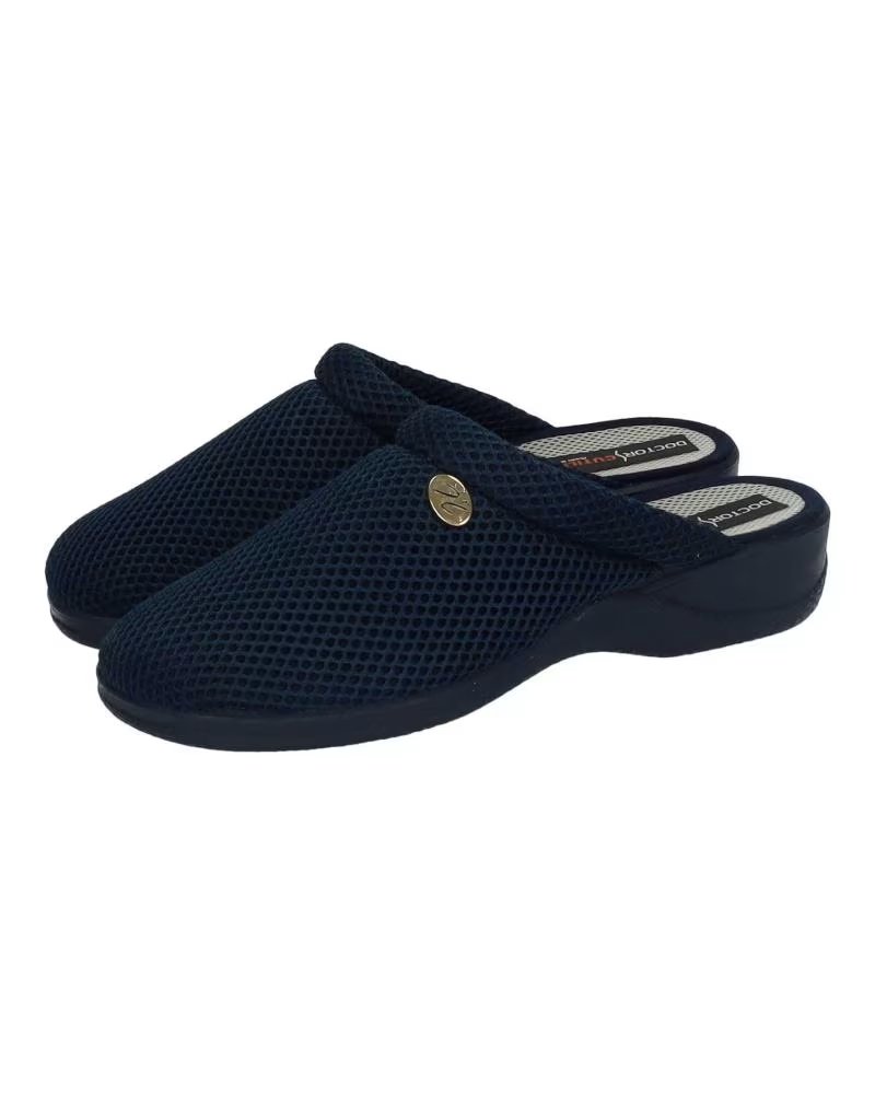 Calzado de casa de Mujer D`CUTILLAS PANTUFLAS DOCTOR CUTILLAS 21730 ANCHO ESPECIAL MARINO