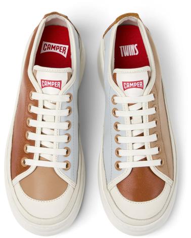 CAMPER DEPORTIVAS DE PIEL TWINS K201626 BEIGE012