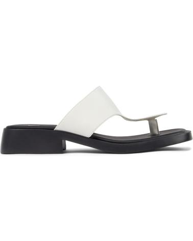 CAMPER SANDALIA TWINS DE PIEL CON SUELA DE GOMA BLANCO