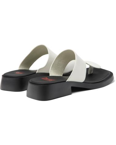 CAMPER SANDALIA TWINS DE PIEL CON SUELA DE GOMA BLANCO
