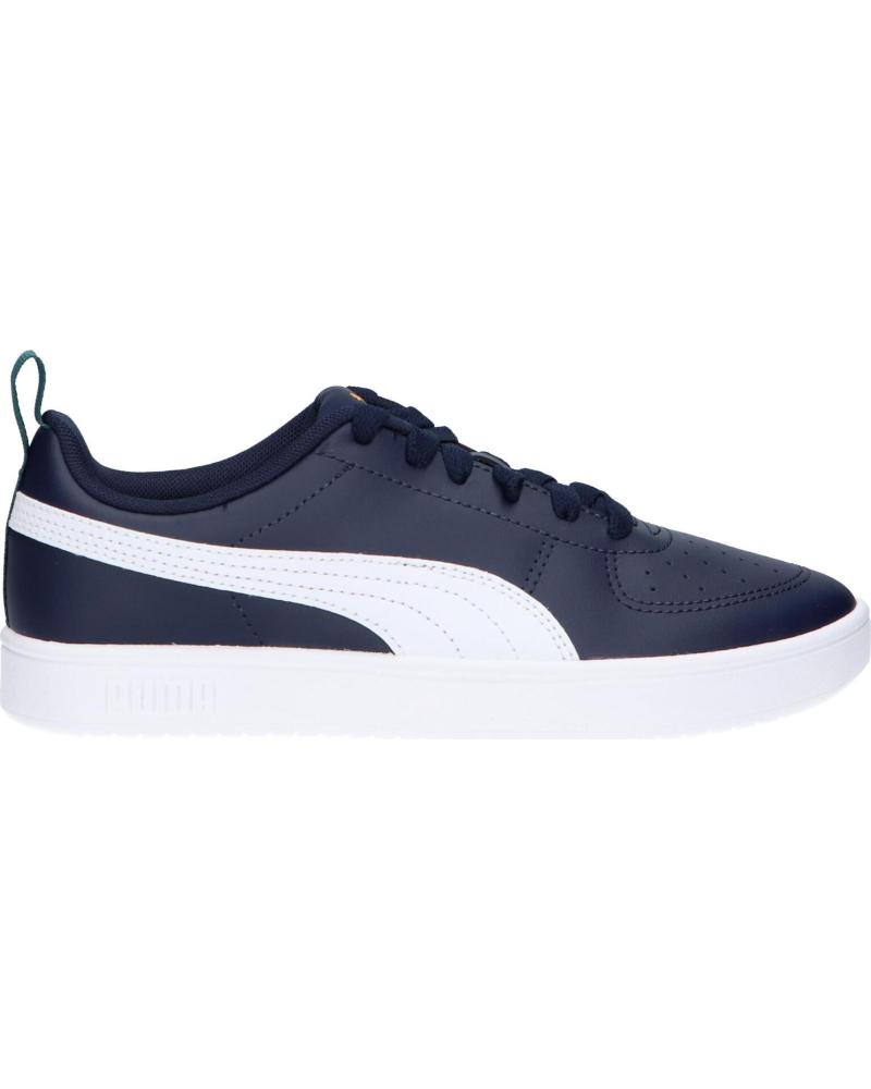 Esportes  de Mulher e Menina e Menino PUMA 384311 RICKIE JR 07 PEACOAT WHITE