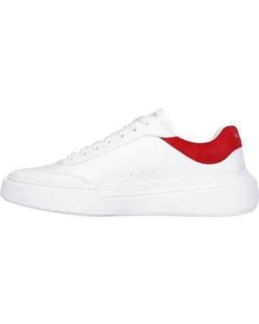SKECHERS CORDOVA CLASSIC-LIGHTO BLANCA-ROJA BLANCO