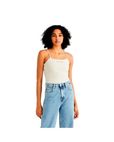 WHITE TANK TOP TOMMY JEANS DW0DW17364 BLANCO