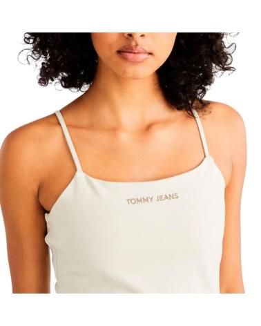 WHITE TANK TOP TOMMY JEANS DW0DW17364 BLANCO