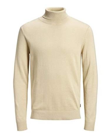 JACK AND JONES ROLLKRAGENPULLOVER JJ 12157417 BEIGE BEIGE