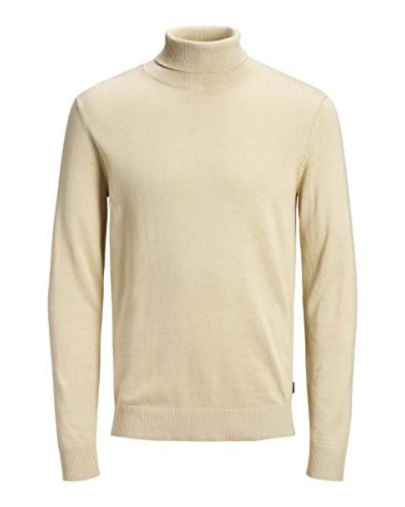 JACK AND JONES ROLLKRAGENPULLOVER JJ 12157417 BEIGE BEIGE