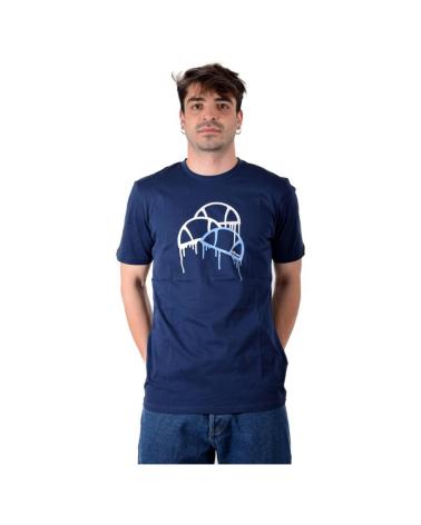 ELLESSE T-SHIRT SHM14266 NAVY BLUE WITH GRAPHIC PRINT AZUL