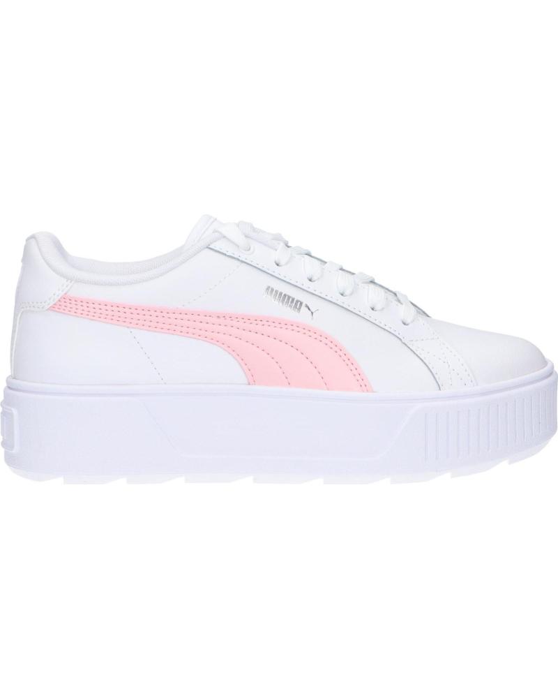 Zapatillas deporte pour Femme et Fille et Garçon PUMA 387374 KARMEN L JR 03 WHITE ALMOND