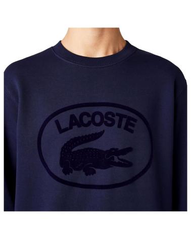 LACOSTE SWEATSHIRT SH025400166 MARINEBLAU MIT GESTICKTEM LOGO AZUL