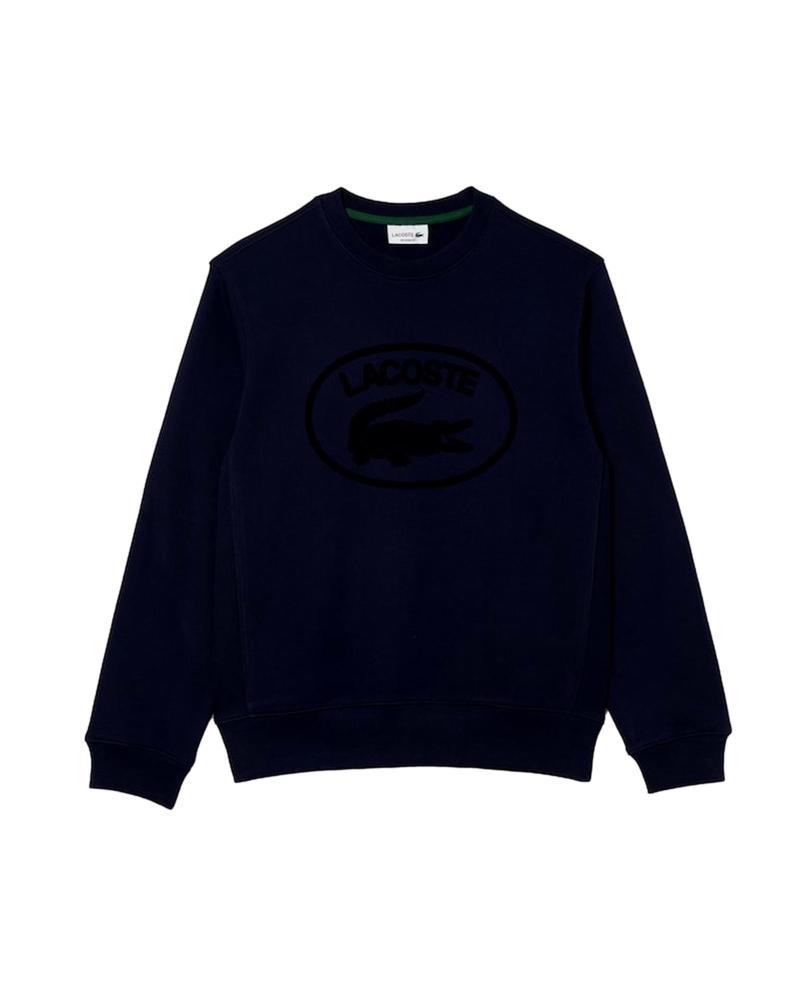 LACOSTE SWEATSHIRT SH025400166 MARINEBLAU MIT GESTICKTEM LOGO AZUL