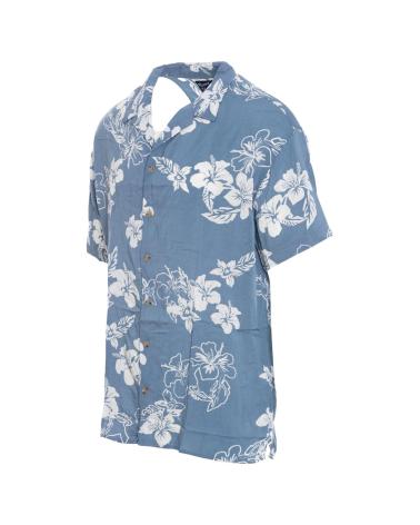JACK & JONES 12244087 BLUE PRINTED SHIRT AZUL