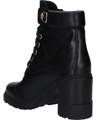 Bottes pour Femme TOMMY HILFIGER FW0FW06726 HEEL LACE UP BOOT BDS BLACK