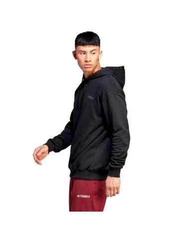 ADIDAS ORGANISER LOGO HOODIE BLACK - MODEL IB6565 NEGRO