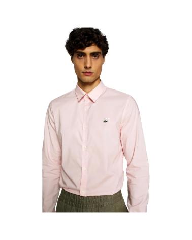 LACOSTE CH5620 PINK SLIM FIT SHIRT ROSA