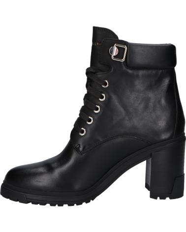 Bottes pour Femme TOMMY HILFIGER FW0FW06726 HEEL LACE UP BOOT BDS BLACK