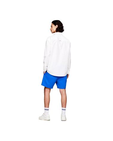 CAMISA BLANCA TOMMY JEANS CLASSICS AMPLIA CON LOGO BORDADO DM0DM18959 BLANCO