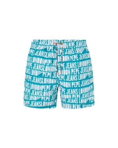 PEPE JEANS LOGO SWIM SHORTS PMB10384 BLUE AZUL