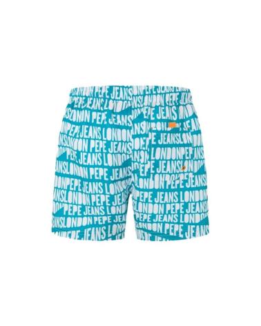 PEPE JEANS LOGO SWIM SHORTS PMB10384 BLUE AZUL