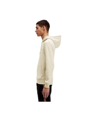 FRED PERRY TIPPED HOODED SWEATSHIRT M2643 ECRU BEIGE BEIGE