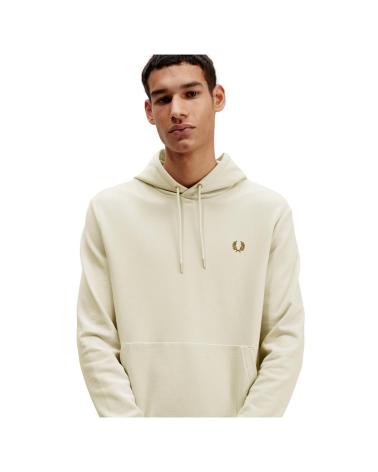 FRED PERRY TIPPED HOODED SWEATSHIRT M2643 ECRU BEIGE BEIGE