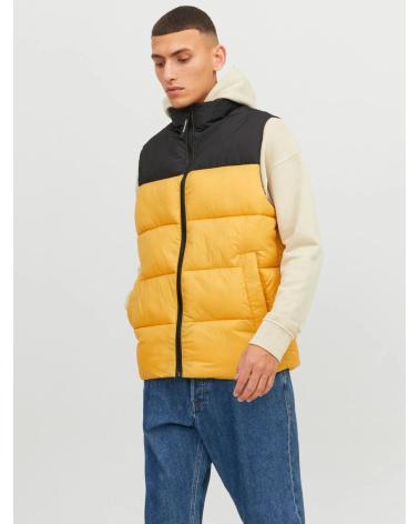 COLETE ACOLCHOADO JACK & JONES 12235861 AMARELO E PRETO AMARILLO