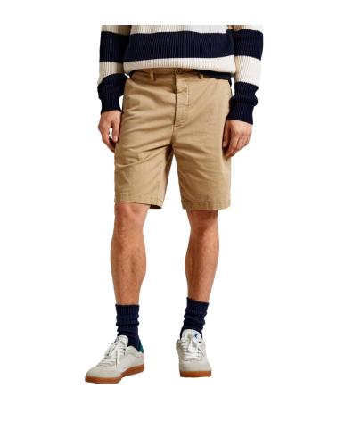 PEPE JEANS REGULAR FIT CHINO BERMUDA PM801092 BEIGE BEIGE