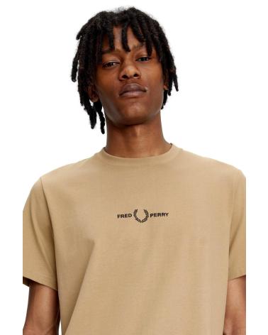 FRED PERRY T-SHIRT M4580 BRAUN MARRóN
