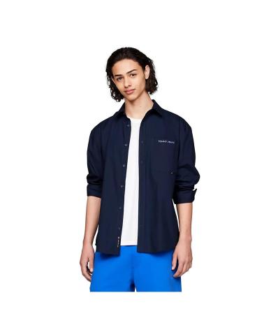 Home-TOMMY-JEANS-CAMISA-CLASSICS-AMPLIA-CON-LOGO-BORDADO-DM0DM18959-AZUL