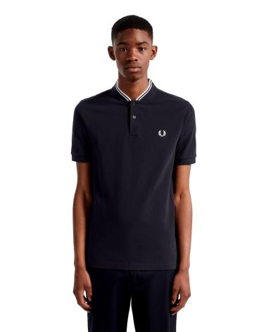 POLO FRED PERRY GOLA BOMBER M4526 AZUL AZUL