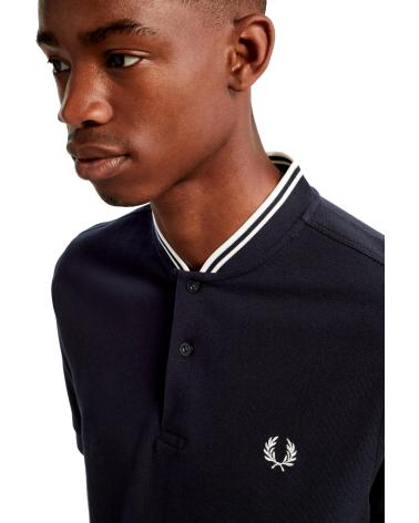 POLO FRED PERRY GOLA BOMBER M4526 AZUL AZUL