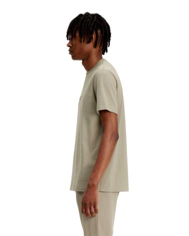 FRED PERRY M4580 GREY T-SHIRT WITH EMBROIDERED LOGO GRIS