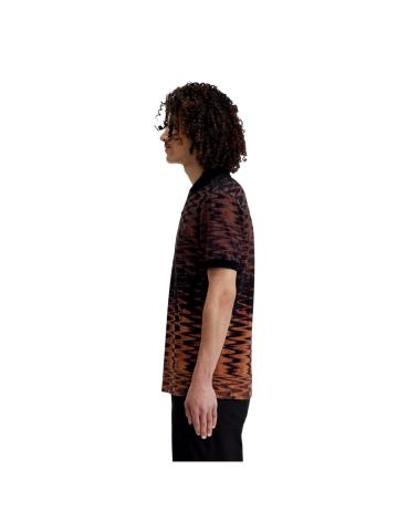 FRED PERRY M7732 BLACK POLO WITH GRAPHIC NEGRO