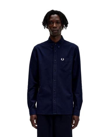 Início-FRED-PERRY-CAMISA-OXFORD-HOMBRE-M5516-AZUL
